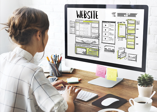 Interactive Digital Merchandiser editing a website