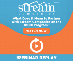 What does it mean to partner with Stream Companies on the HDCX Program?