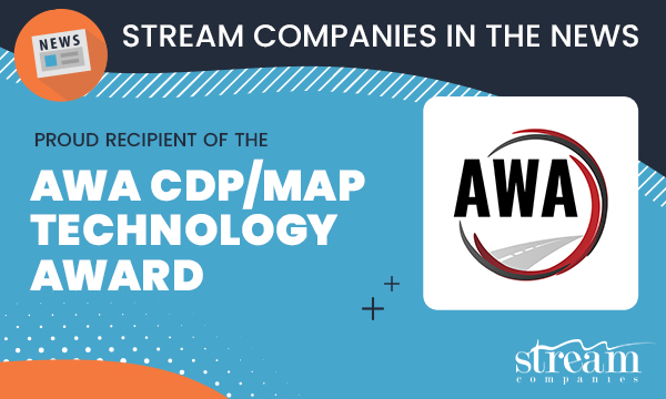 Stream Companies Receives the AWA CDP/MAP Technology Award 