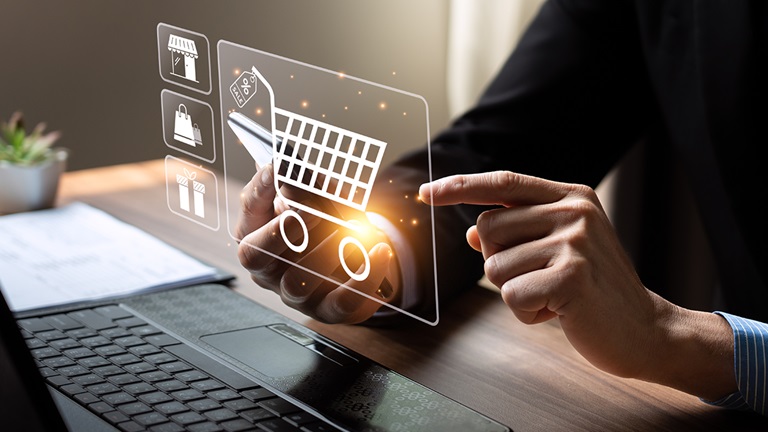 Person working on E-Commerce Company