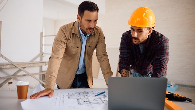 Window Manufacturer and Home Improvement Company working at jobsite